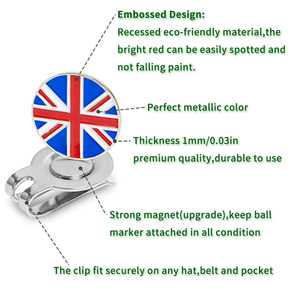 Caiton 4Pcs Golf Hat Clips Mag – Ball Marker Set recenzja i cena