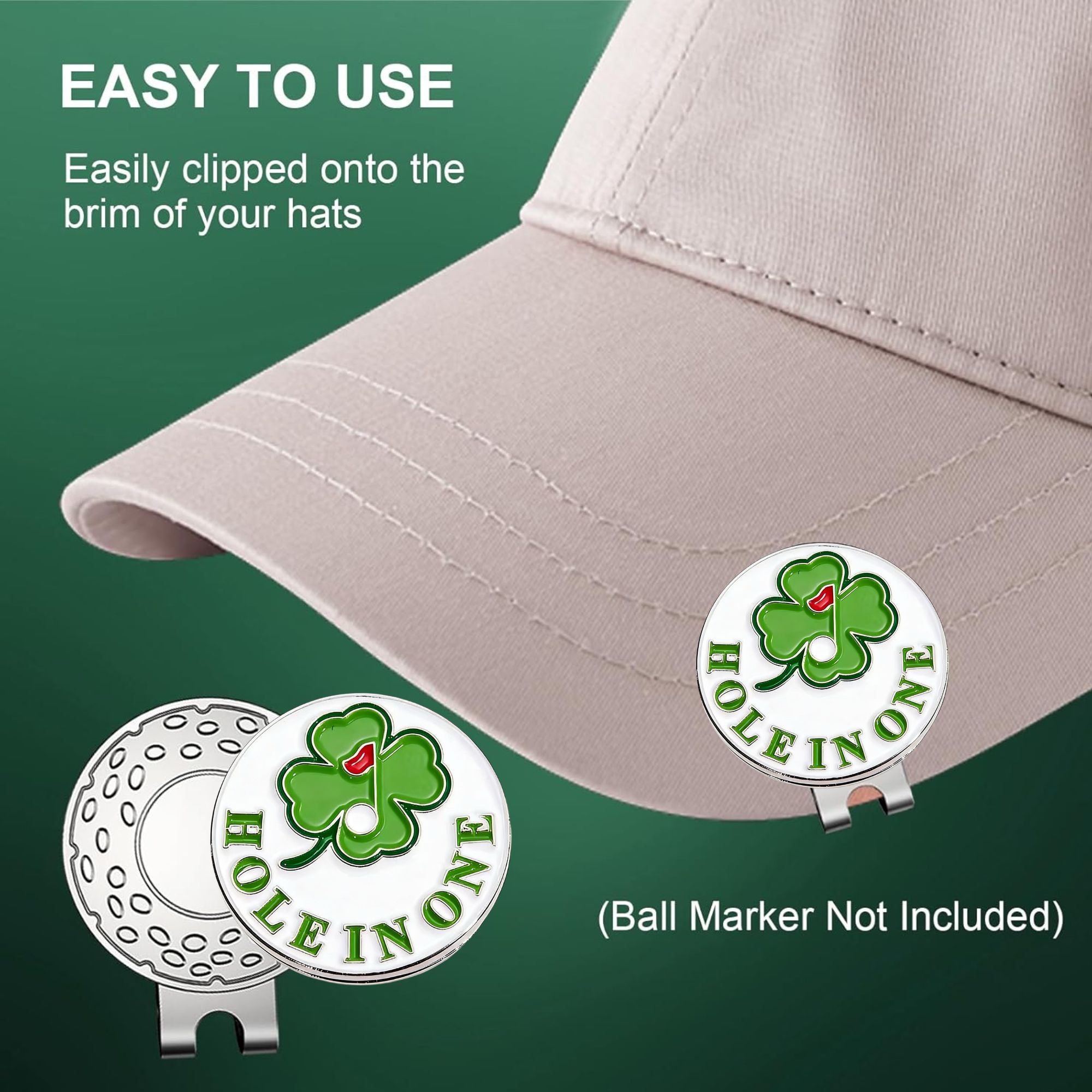 4-pack Golf Cap Clips - Zinc A – Ball Marker Set recenzja i cena