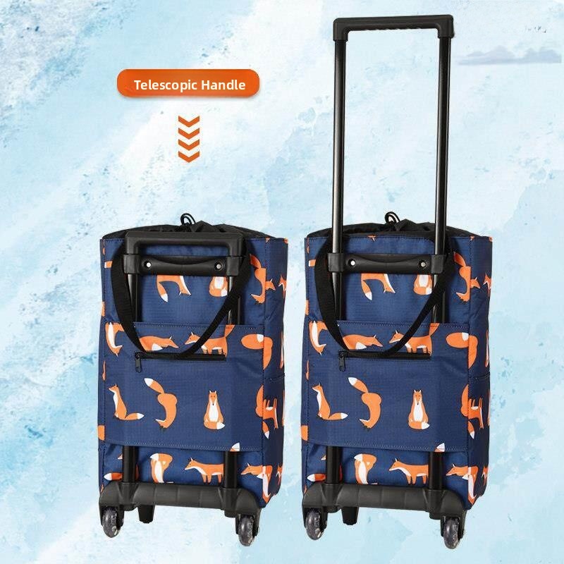 Portable Folding Shopping Cart – Pull Cart Fold recenzja i cena