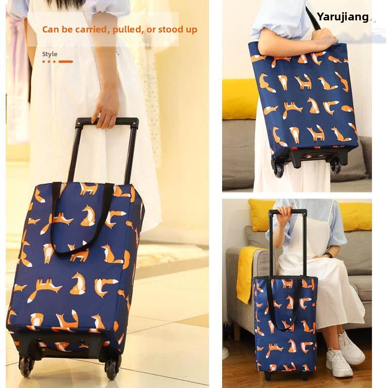 Portable Folding Shopping Cart – Pull Cart Fold recenzja i cena